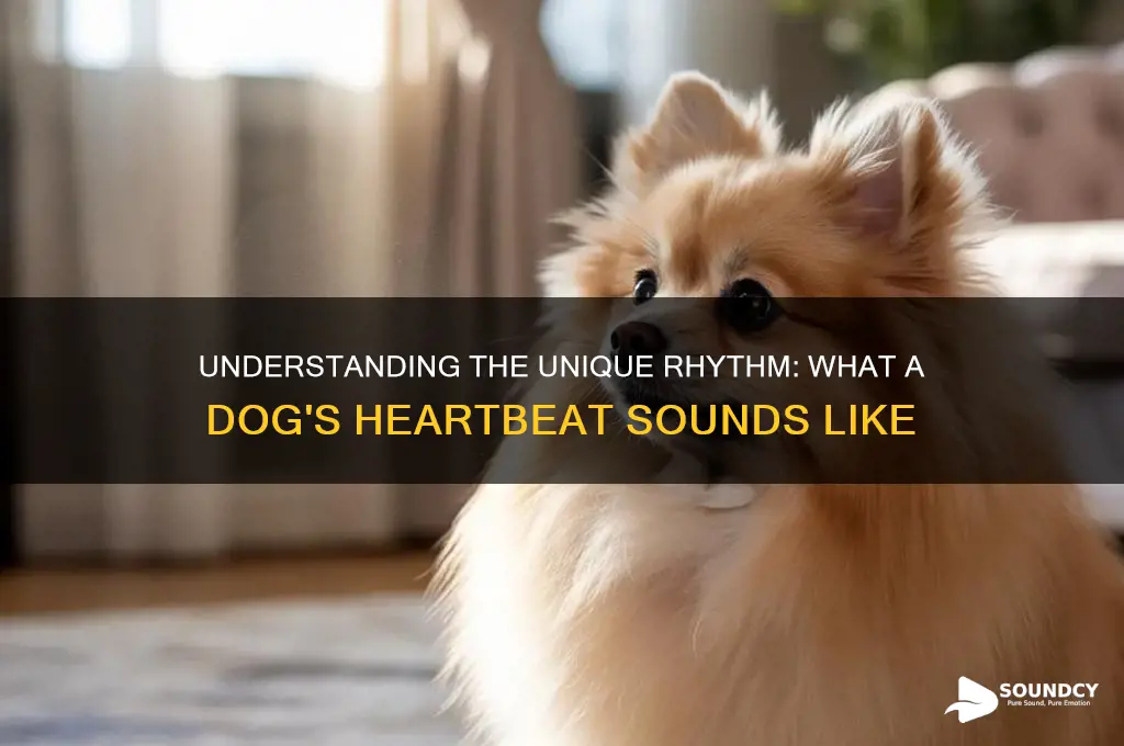 how does a dog heartbeat sound