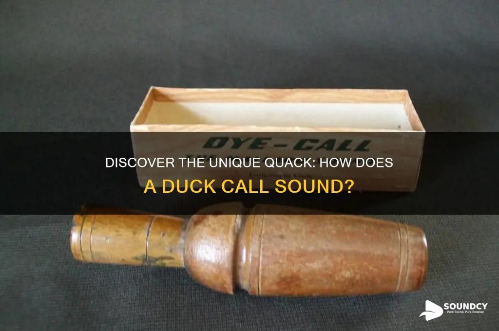 how does a duck call sound