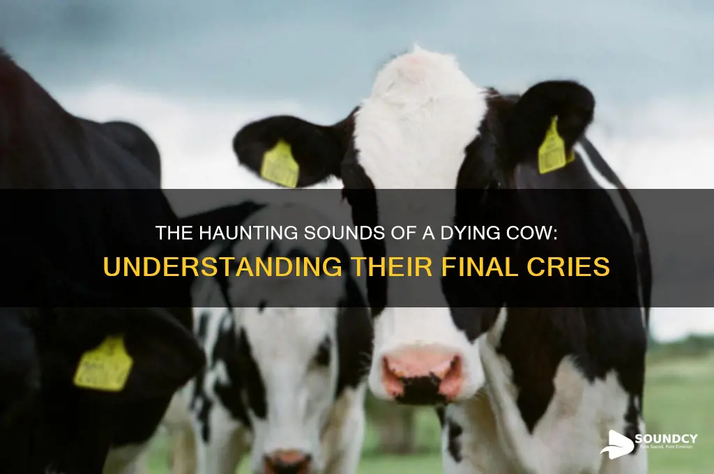 how does a dying cow sound