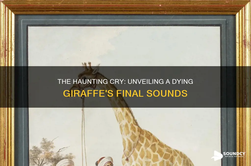 how does a dying giraffe sound