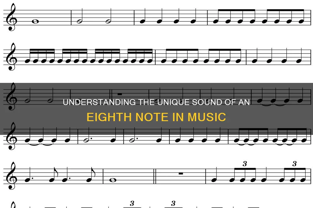 how does a eighth note sound