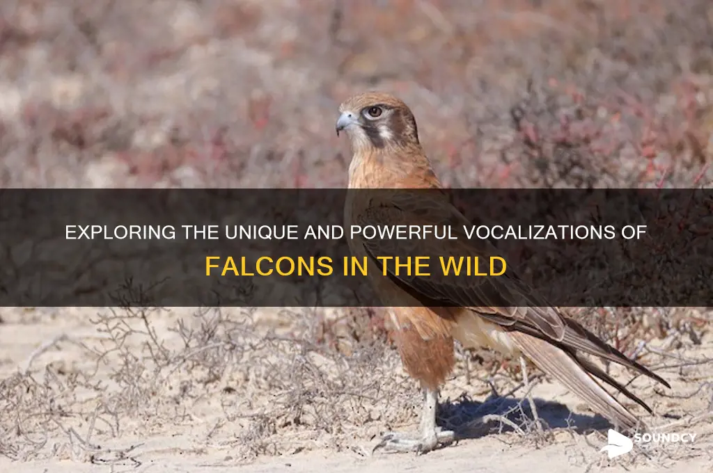 how does a falcon sound