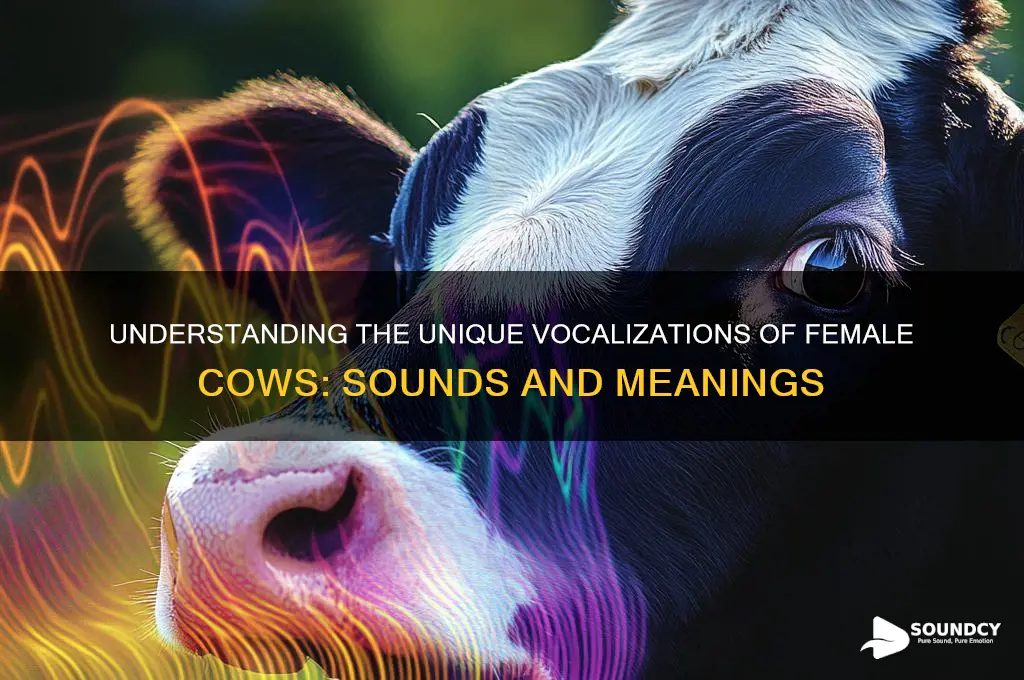 how does a female cow sound