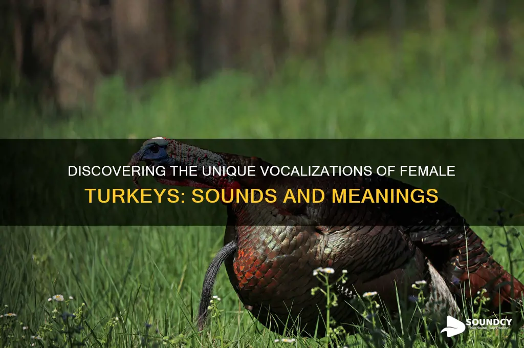 how does a female turkey sound