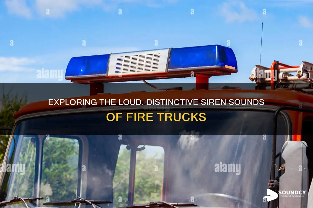 how does a fire truck sound