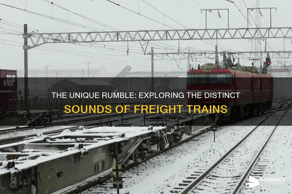 how does a freight train sound
