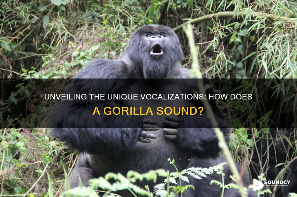 how does a gorilla sound