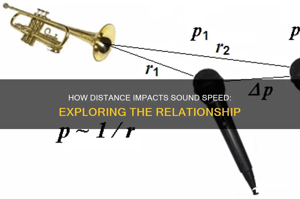 how does a greater distance affect speed of sound