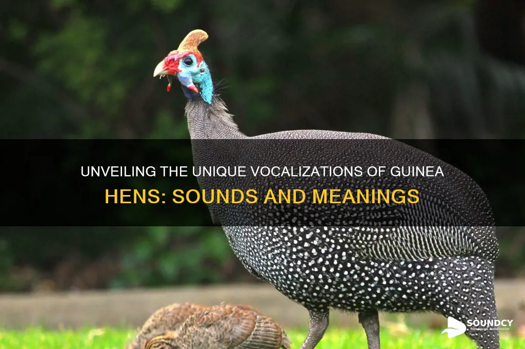how does a guinea hen sound