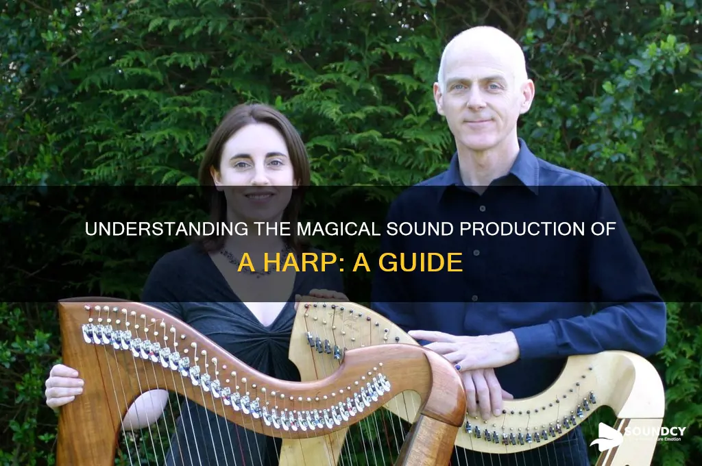 how does a harp produce sound