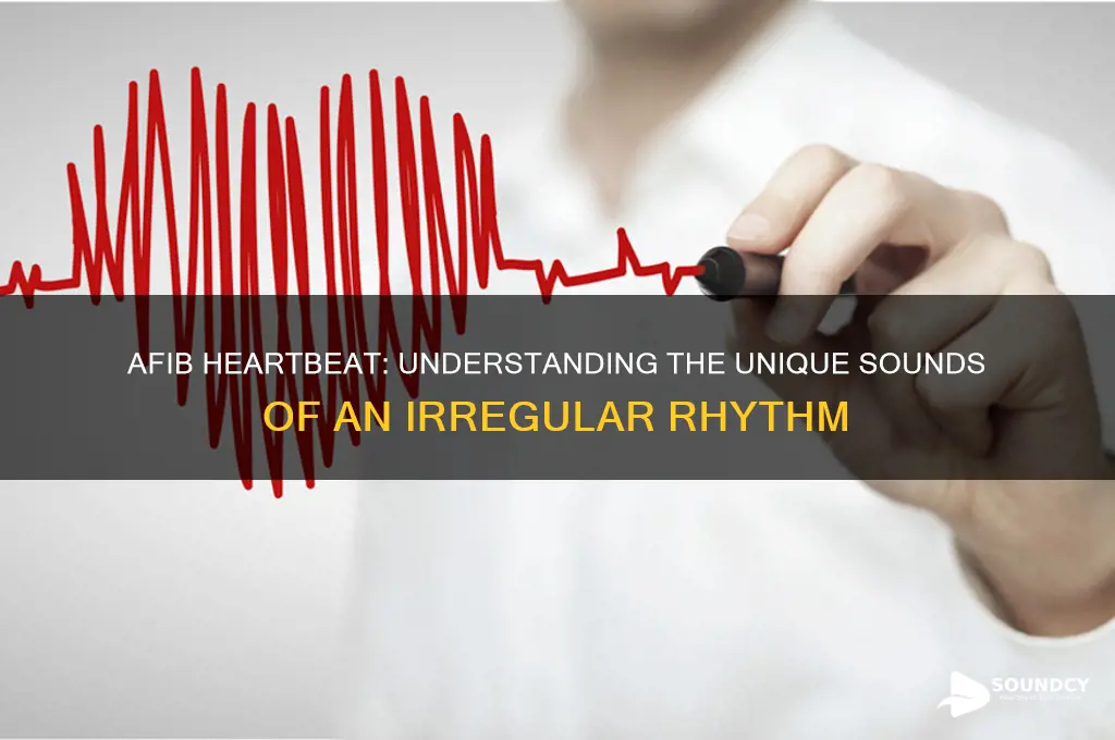 how does a heart with afib sound when beating