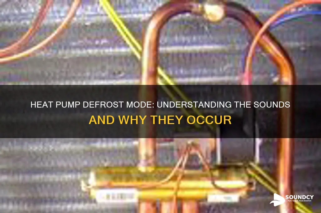 how does a heat pump sound in defrost mode