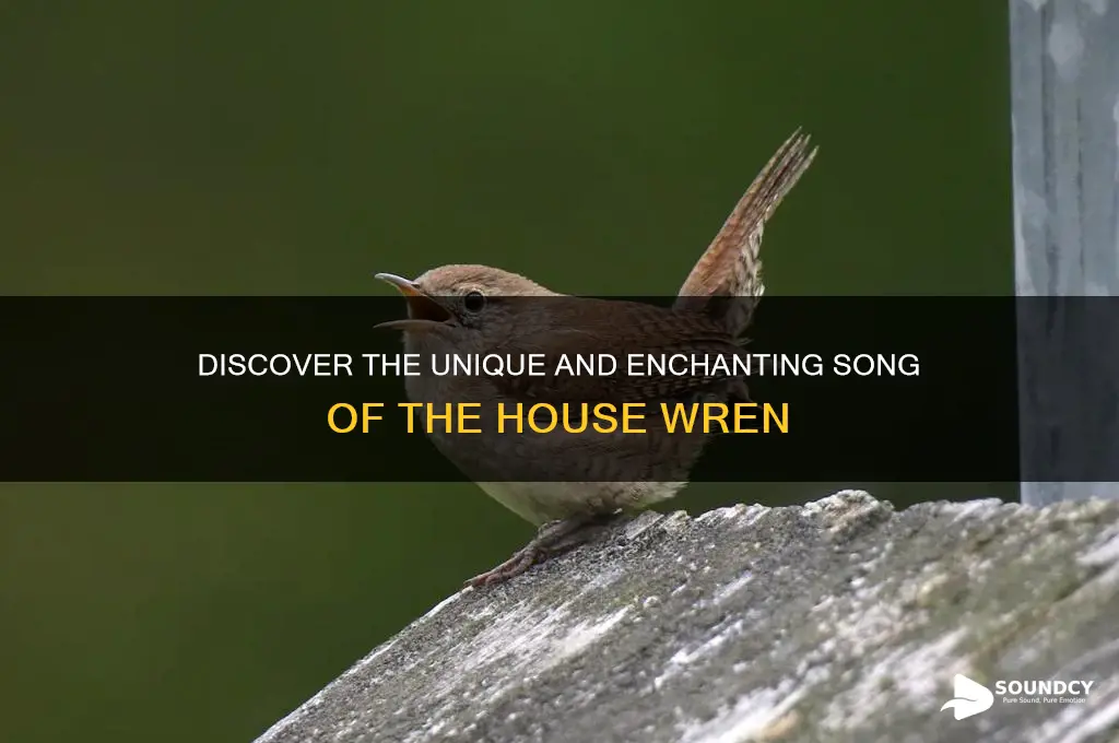 how does a house wren sound