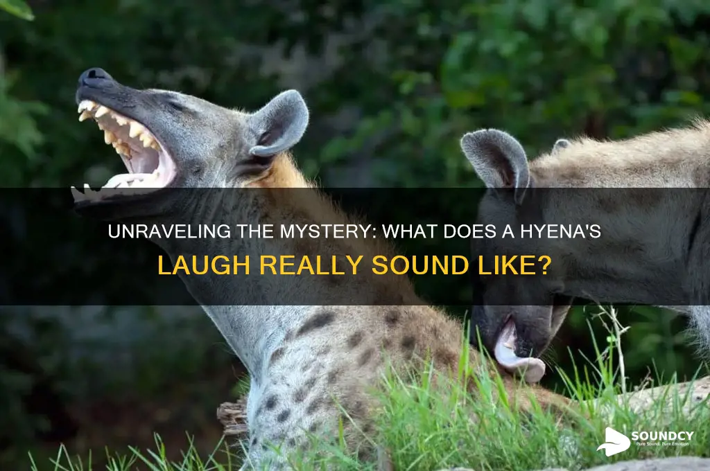 how does a hyena laugh sound