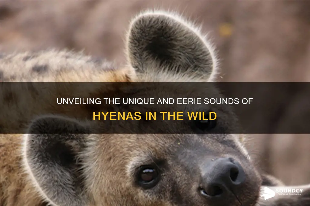 how does a hyena sound