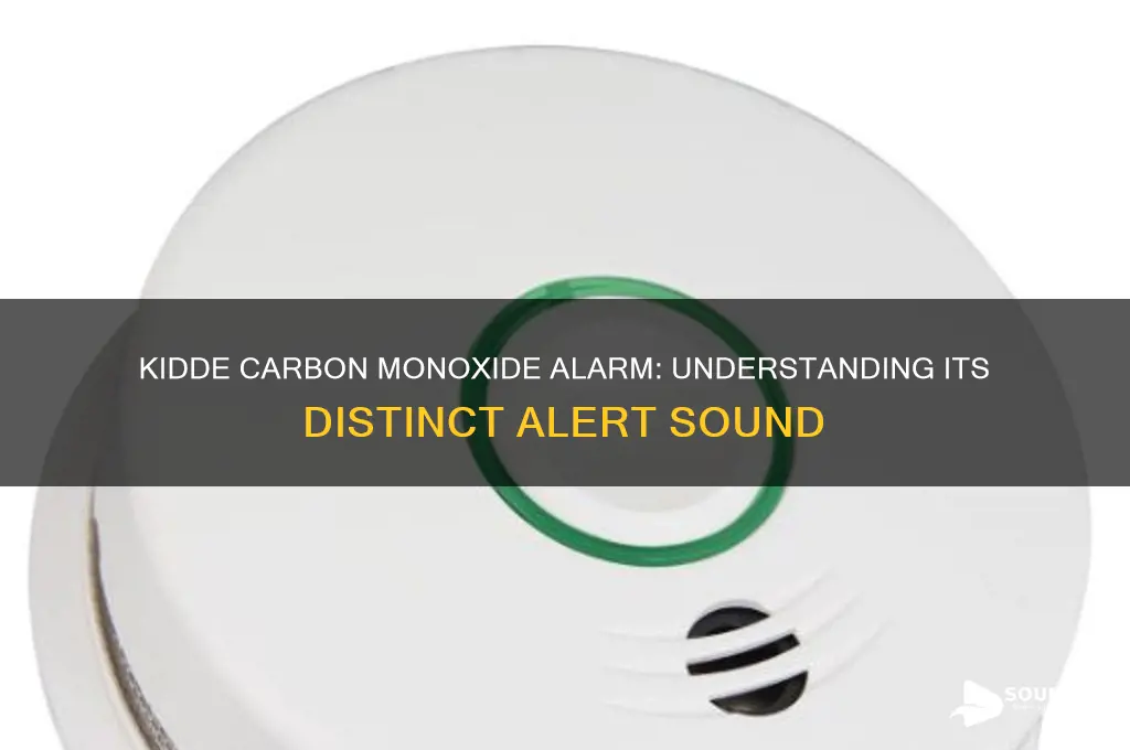 how does a kidde carbon monoxide alarm sound like