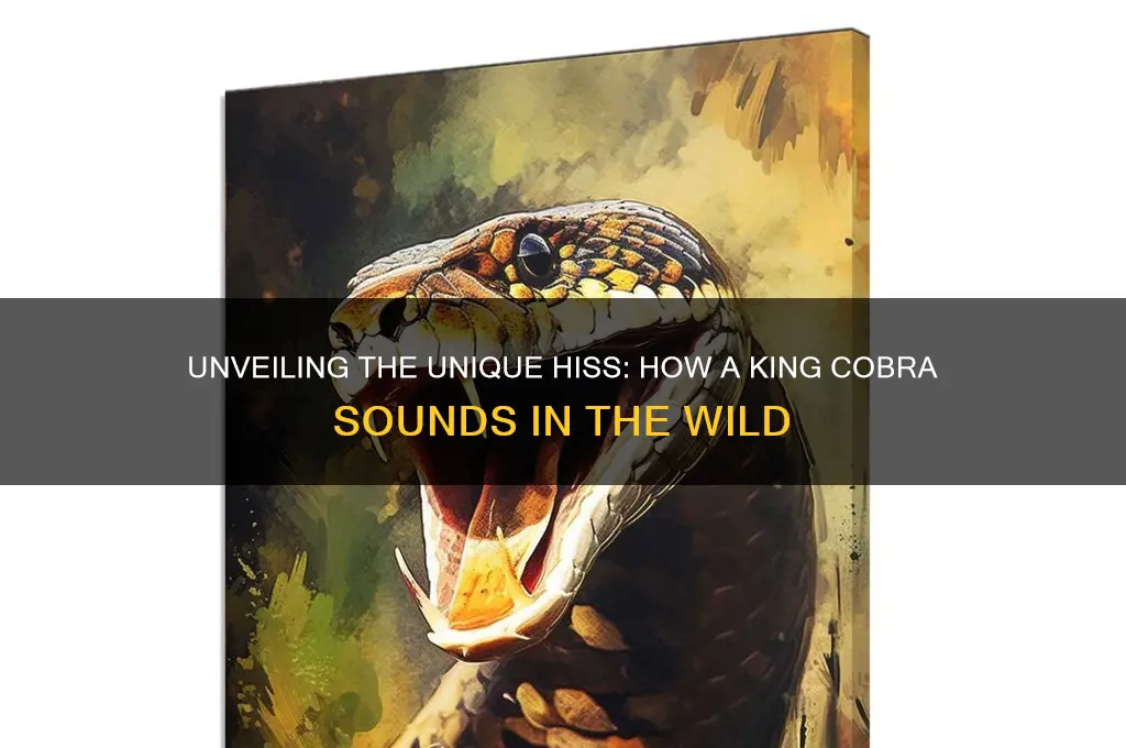 how does a king cobra sound