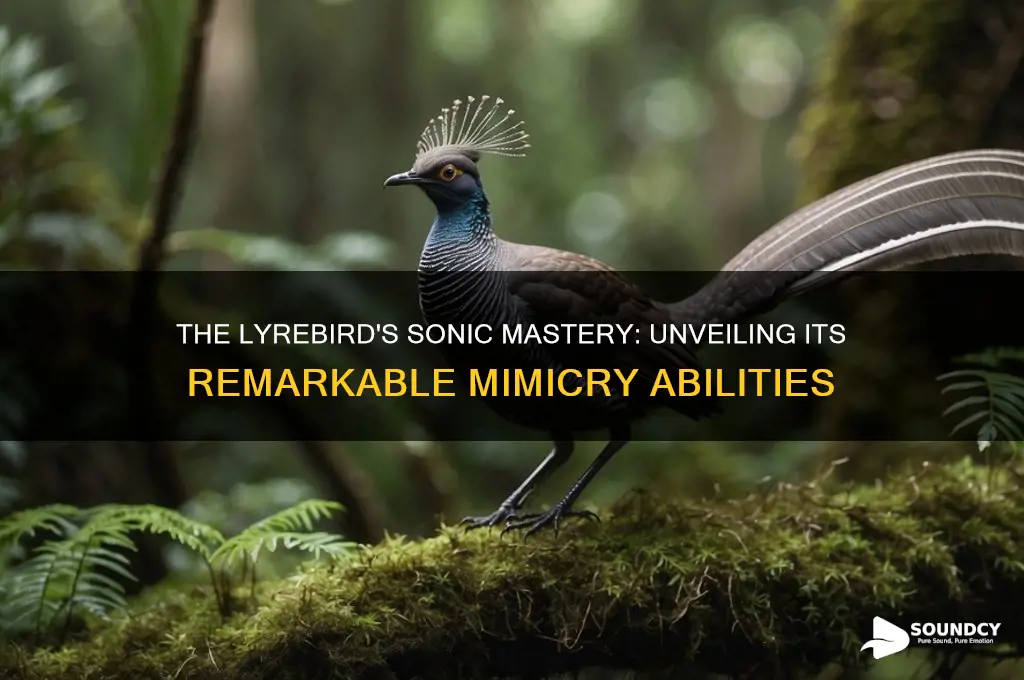 how does a lyrebird mimic sounds