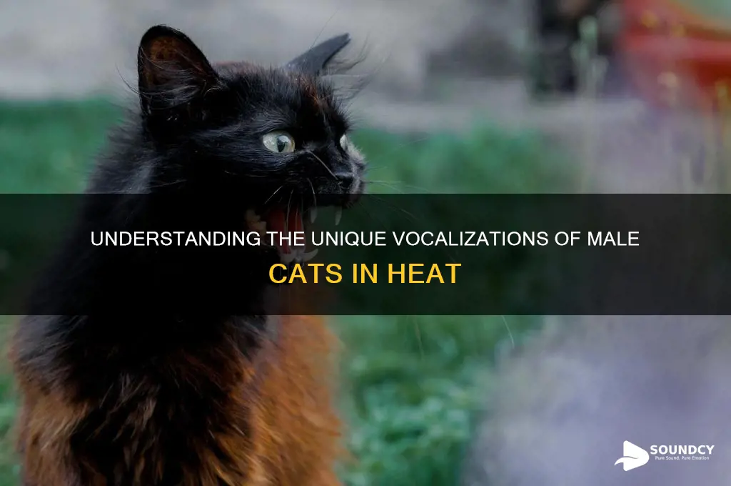 how does a male cat sound like in heat