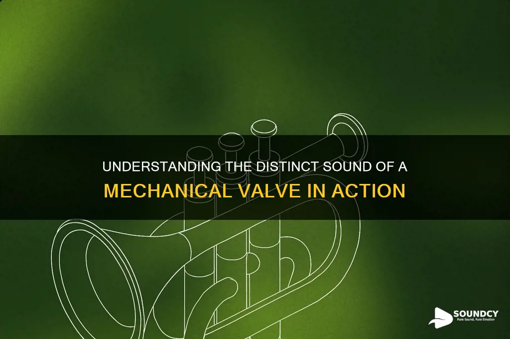 how does a mechanical valve sound