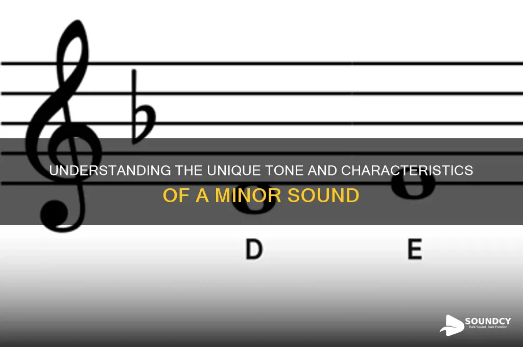 how does a minor sound