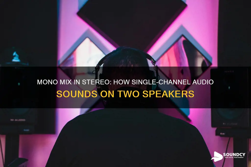 how does a mono mix sound in two speakers