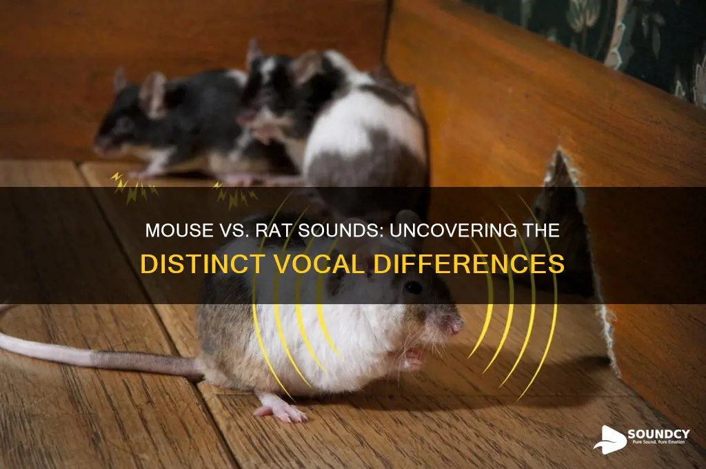 how does a mouse sound compared to a rat