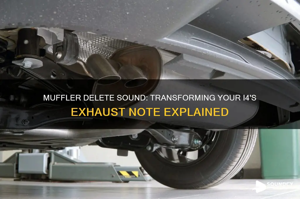 how does a muffler delete sound on a i4