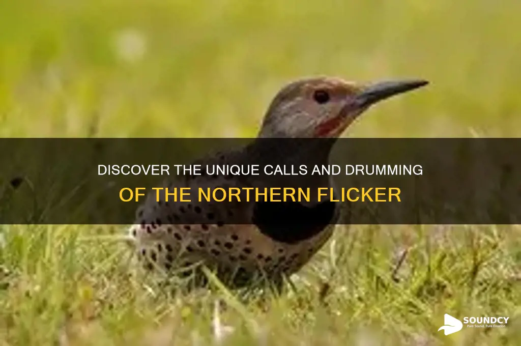 how does a northern flicker sound