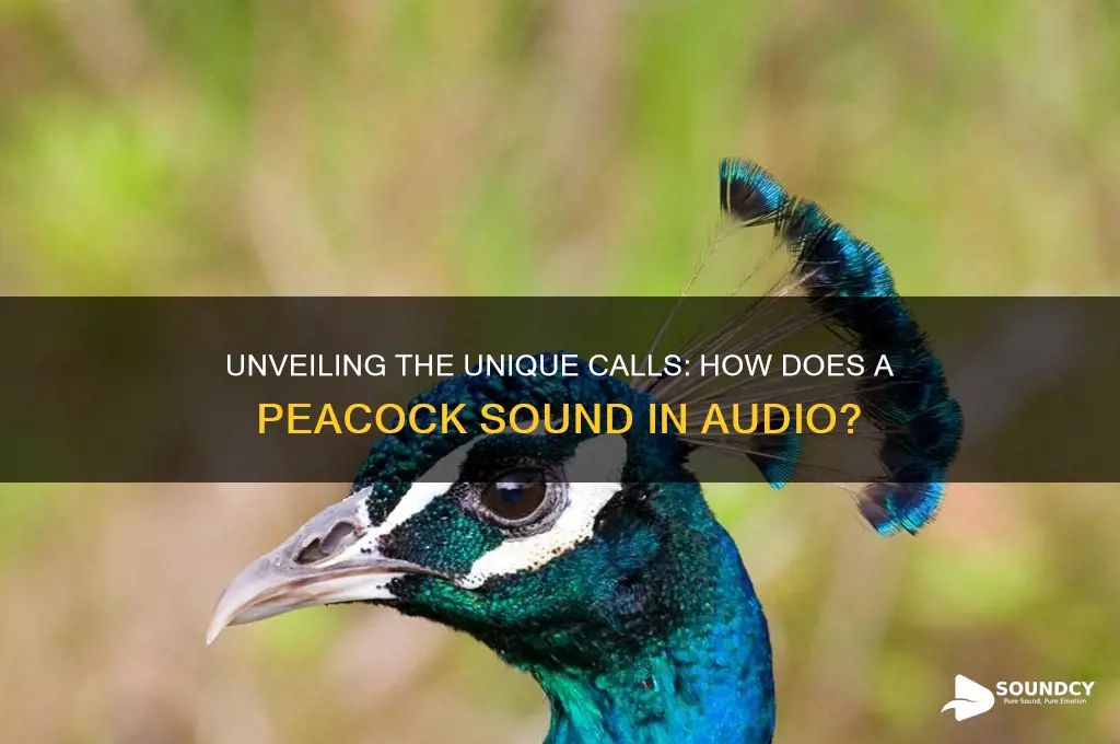how does a peacock sound audio