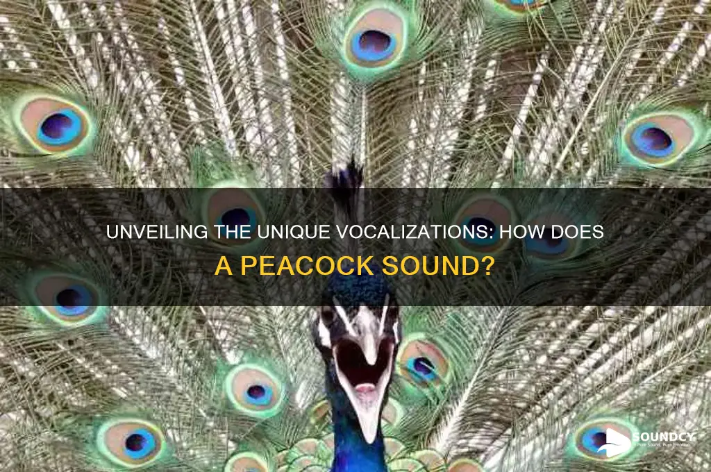 how does a peacock sound