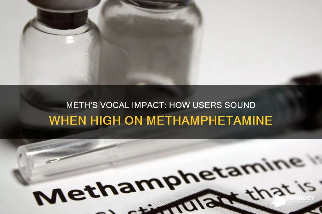 how does a person sound when high on meth