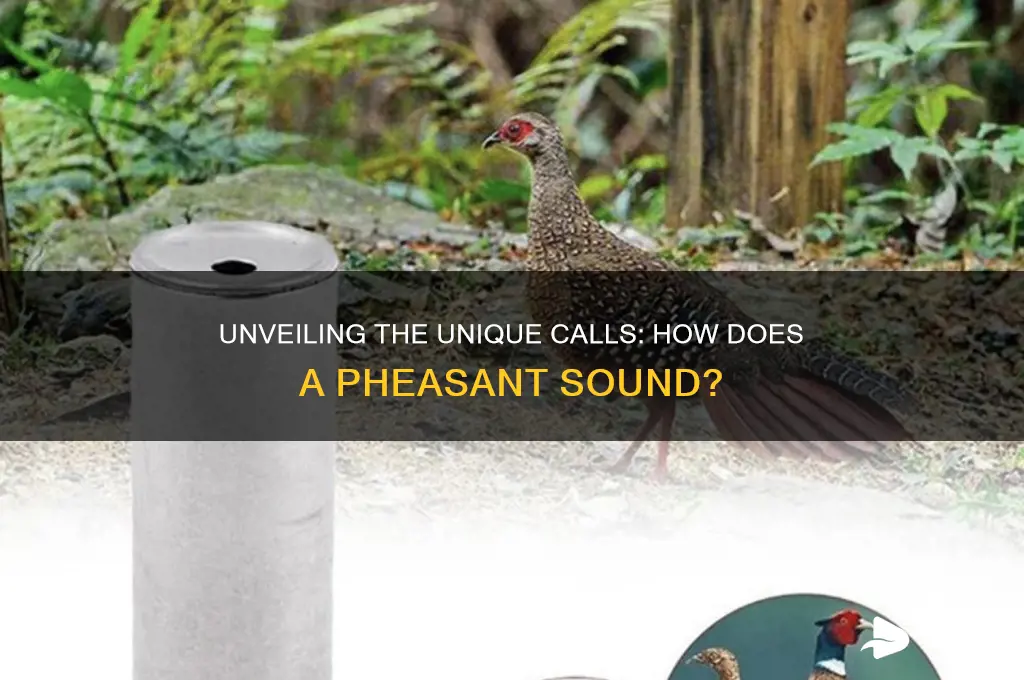how does a pheasant sound