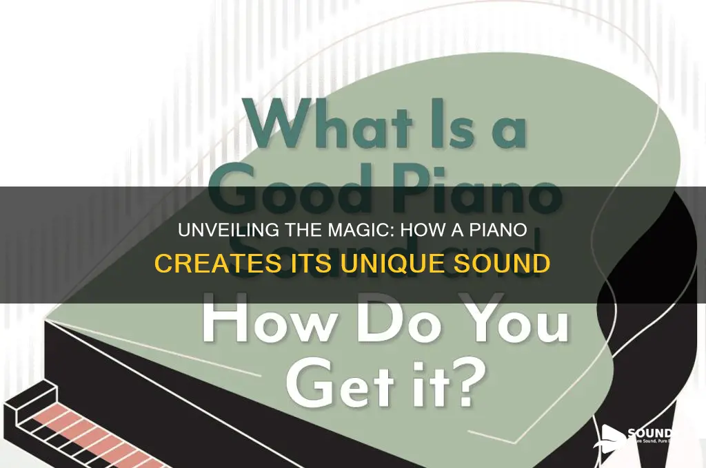 how does a piano prodcue sound