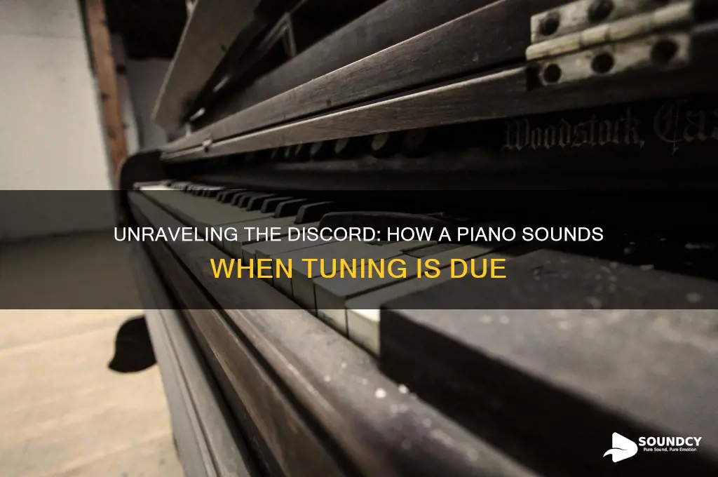 how does a piano sound when it needs tuned