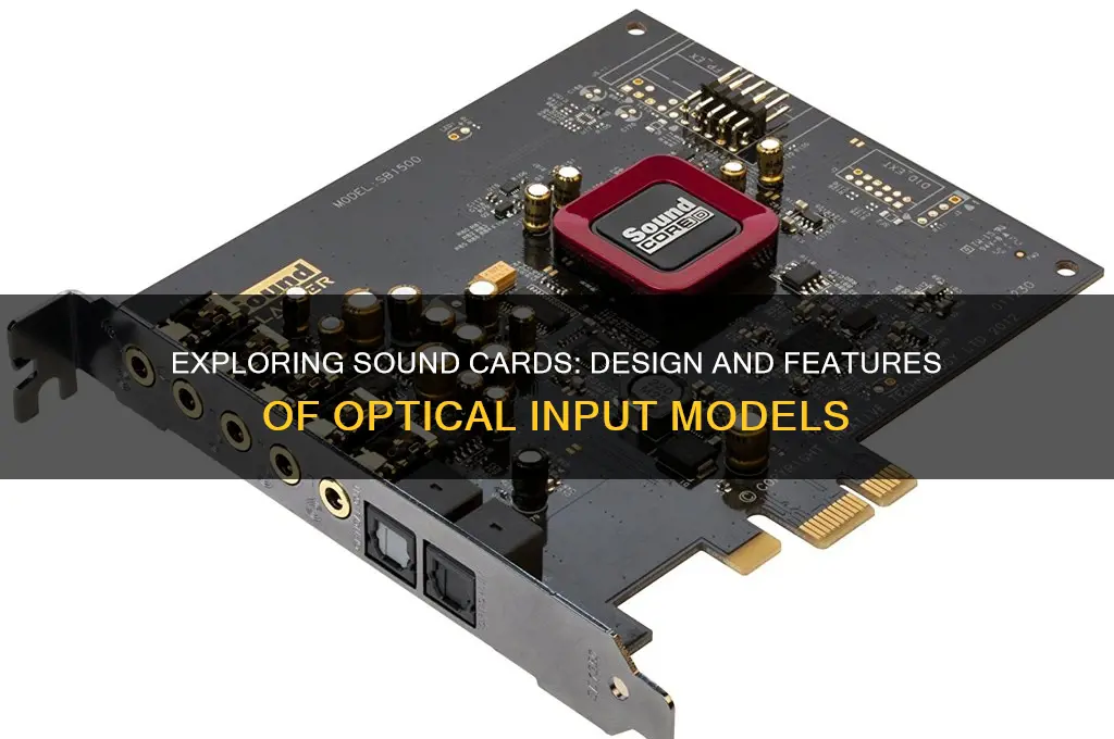 how does a sound card look with optical input