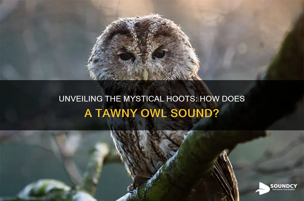 how does a tawny owl sound