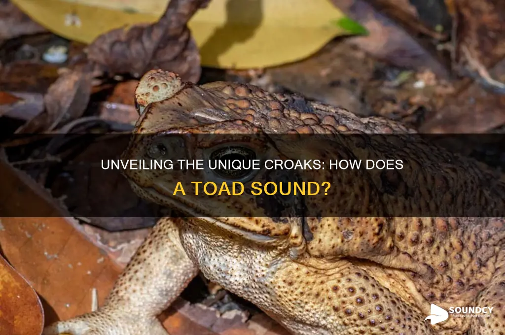 how does a toad sound