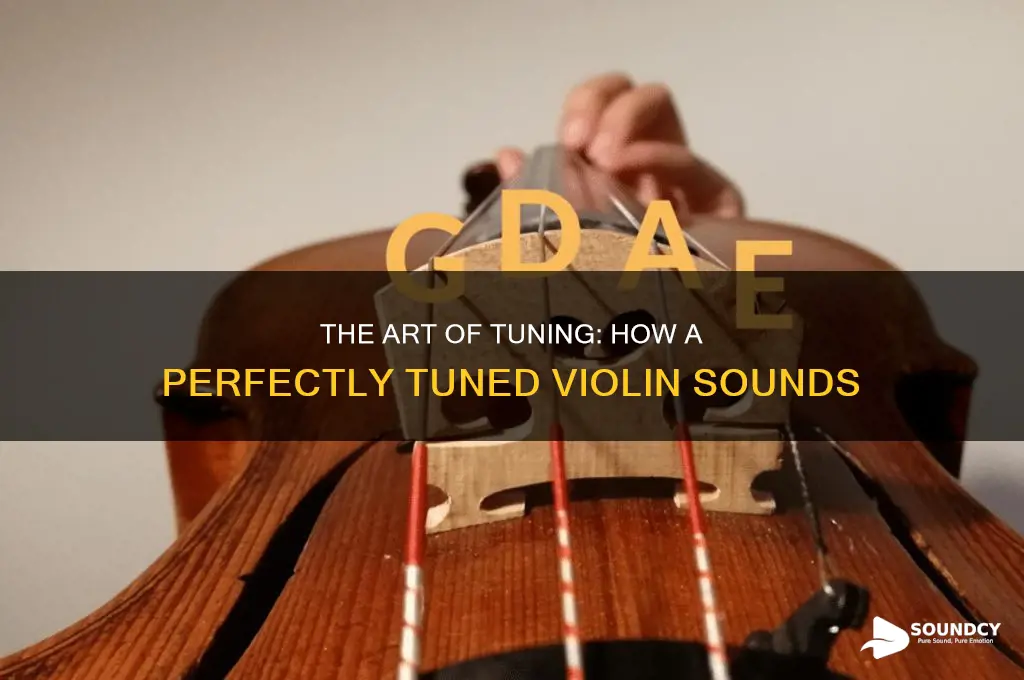how does a tuned violin sound