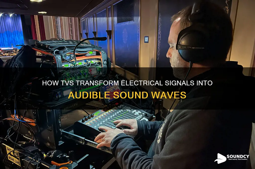 how does a tv produce sound