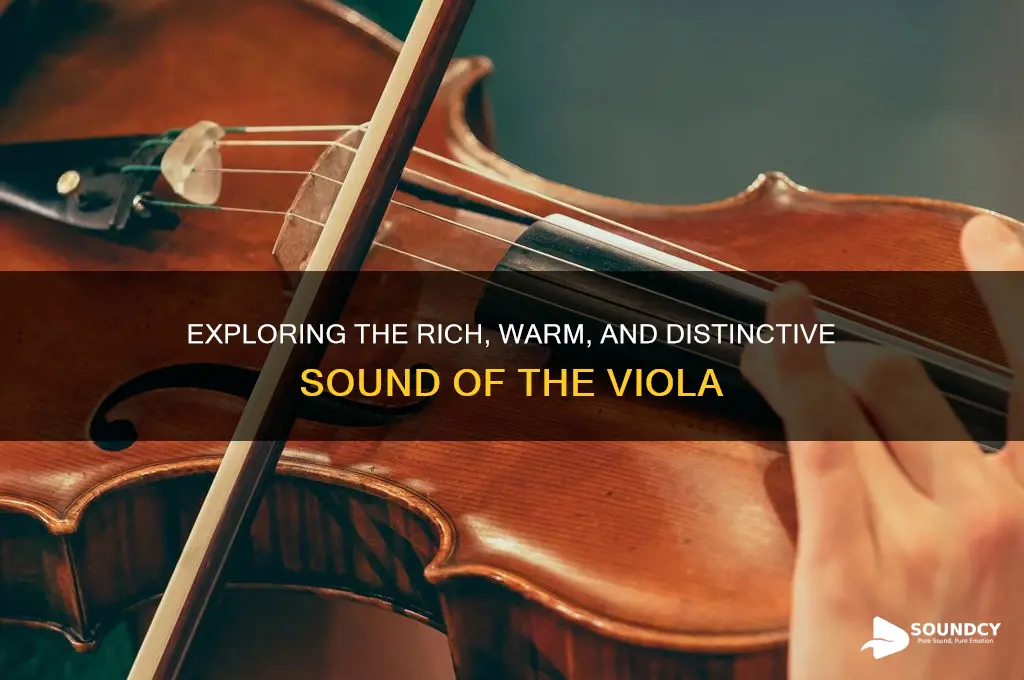 how does a viola sound