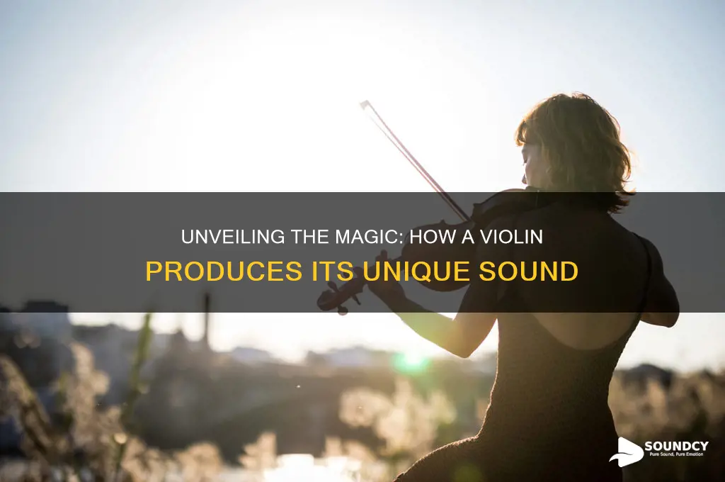 how does a violin maek sound