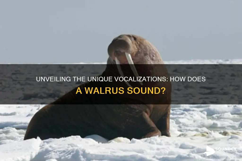 how does a walrus sound