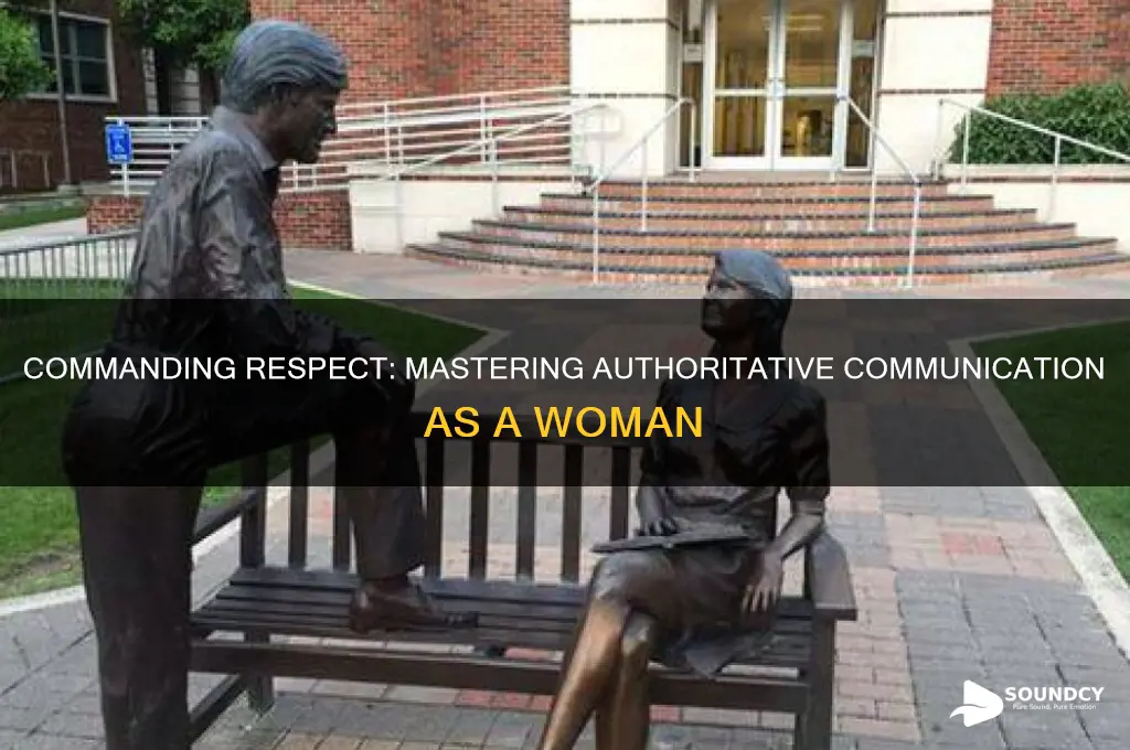 how does a woman sound authoritative