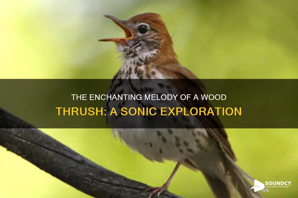 how does a wood thrush sound