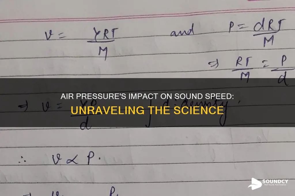 how does air pressure affect the speed of sound