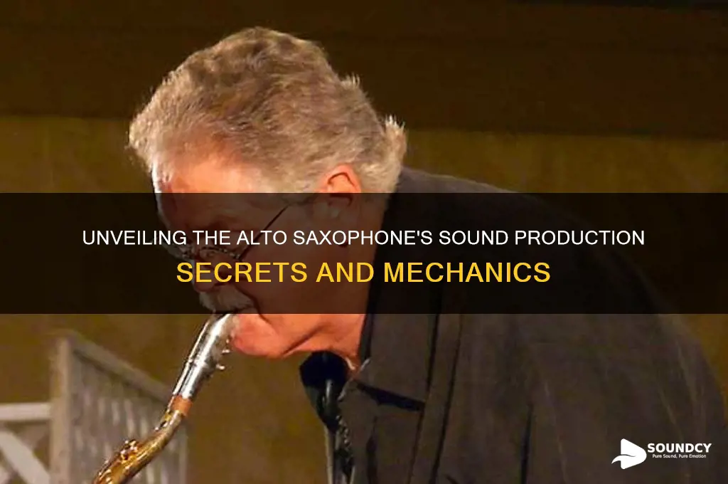 how does alto saxophone produce sound
