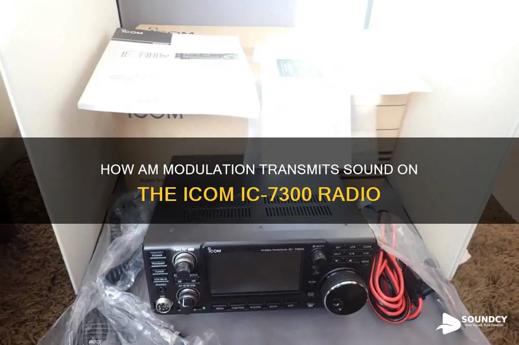 how does am transmit sound on the icom 7300