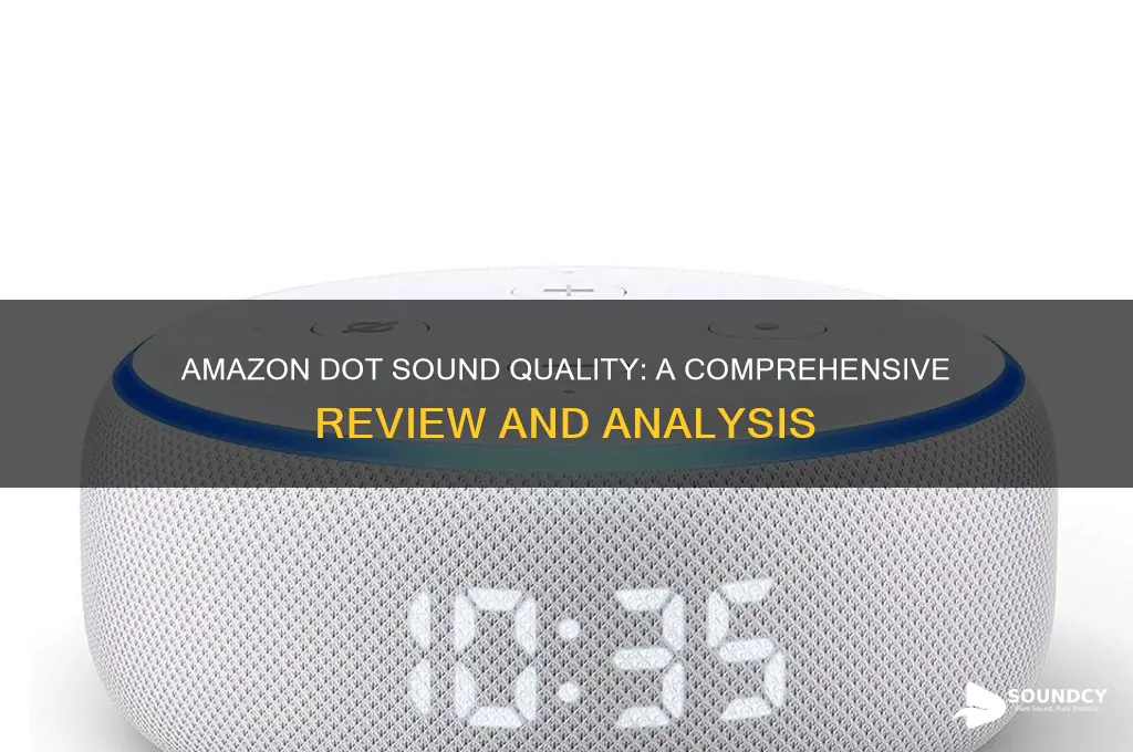 how does amazon dot sound