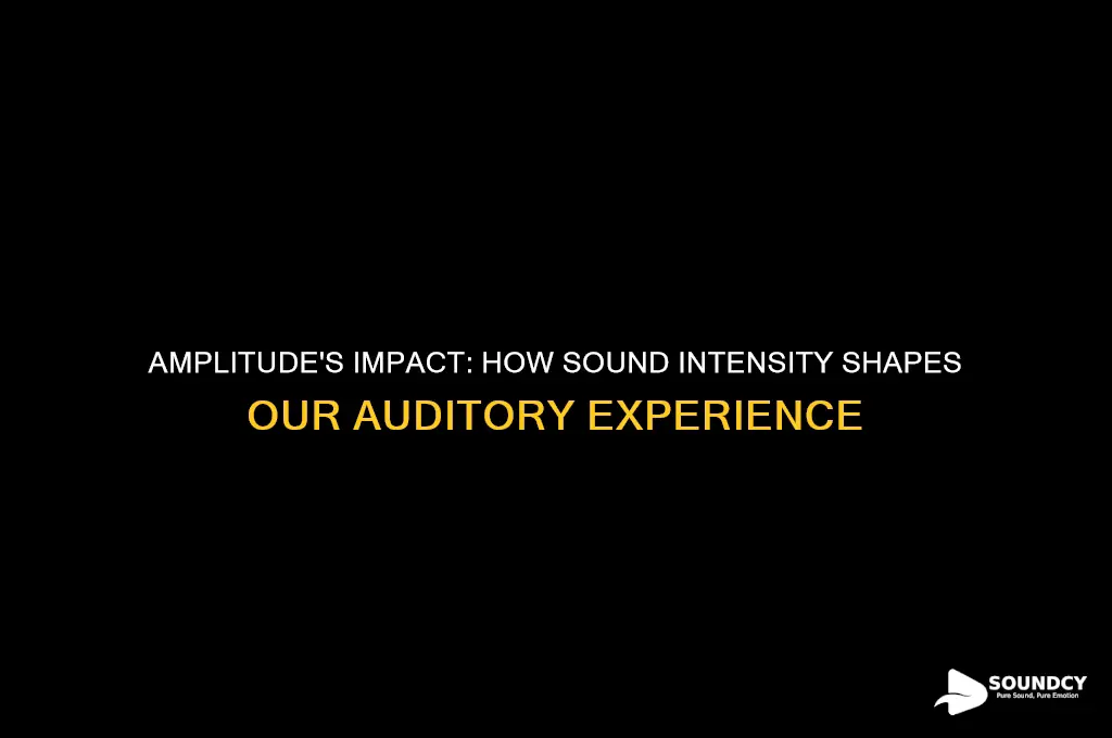 how does amplitude affect sound perception